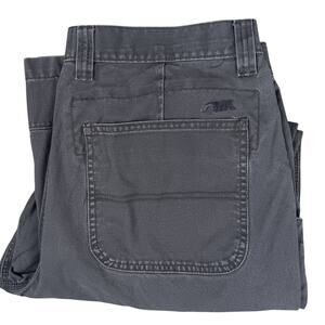 Mountain Khaki Original Mountain Pants 36X31 Gray Thick Twill Hiking Outdoors